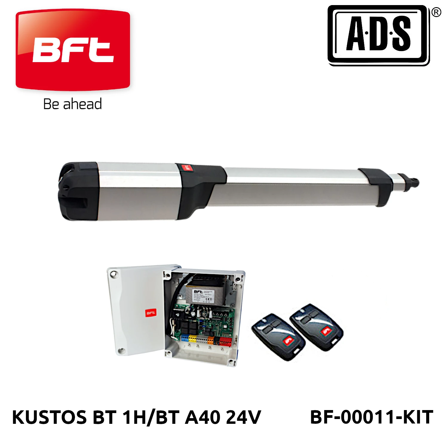 KUSTOS BT A40 24V BF-00011-KIT OPERADOR ABATIBLE ELECTRICO 1 HOJA 500K 4.0M A40 24V MARCA BFT.